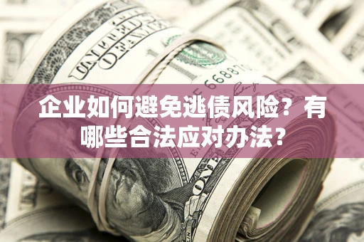 武汉企业如何避免逃债风险？有哪些合法应对办法？