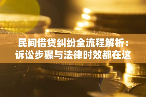 武汉民间借贷纠纷全流程解析：诉讼步骤与法律时效都在这儿了