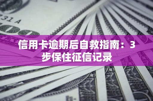武汉信用卡逾期后自救指南：3步保住征信记录