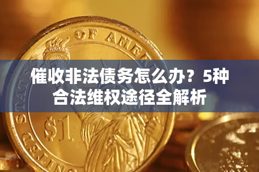 武汉催收非法债务怎么办？5种合法维权途径全解析