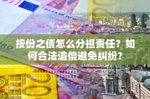 武汉按份之债怎么分担责任？如何合法追偿避免纠纷？