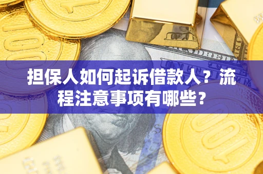 武汉担保人如何起诉借款人？流程注意事项有哪些？